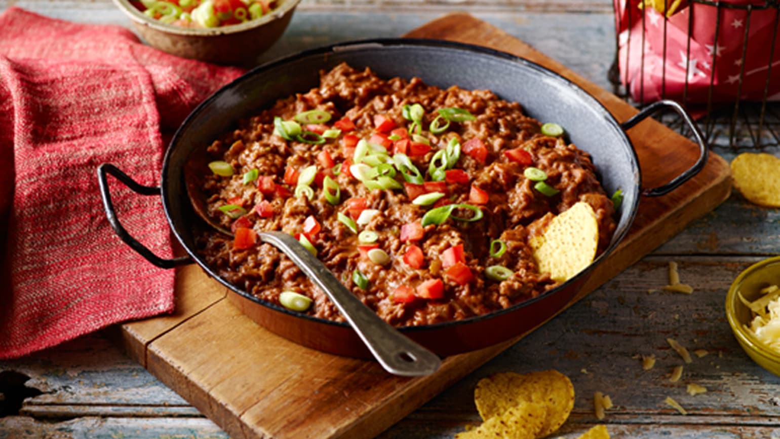 Easy Taco Bean Dip 